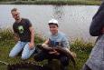Jurian Brasjen met snoek 105 cm.